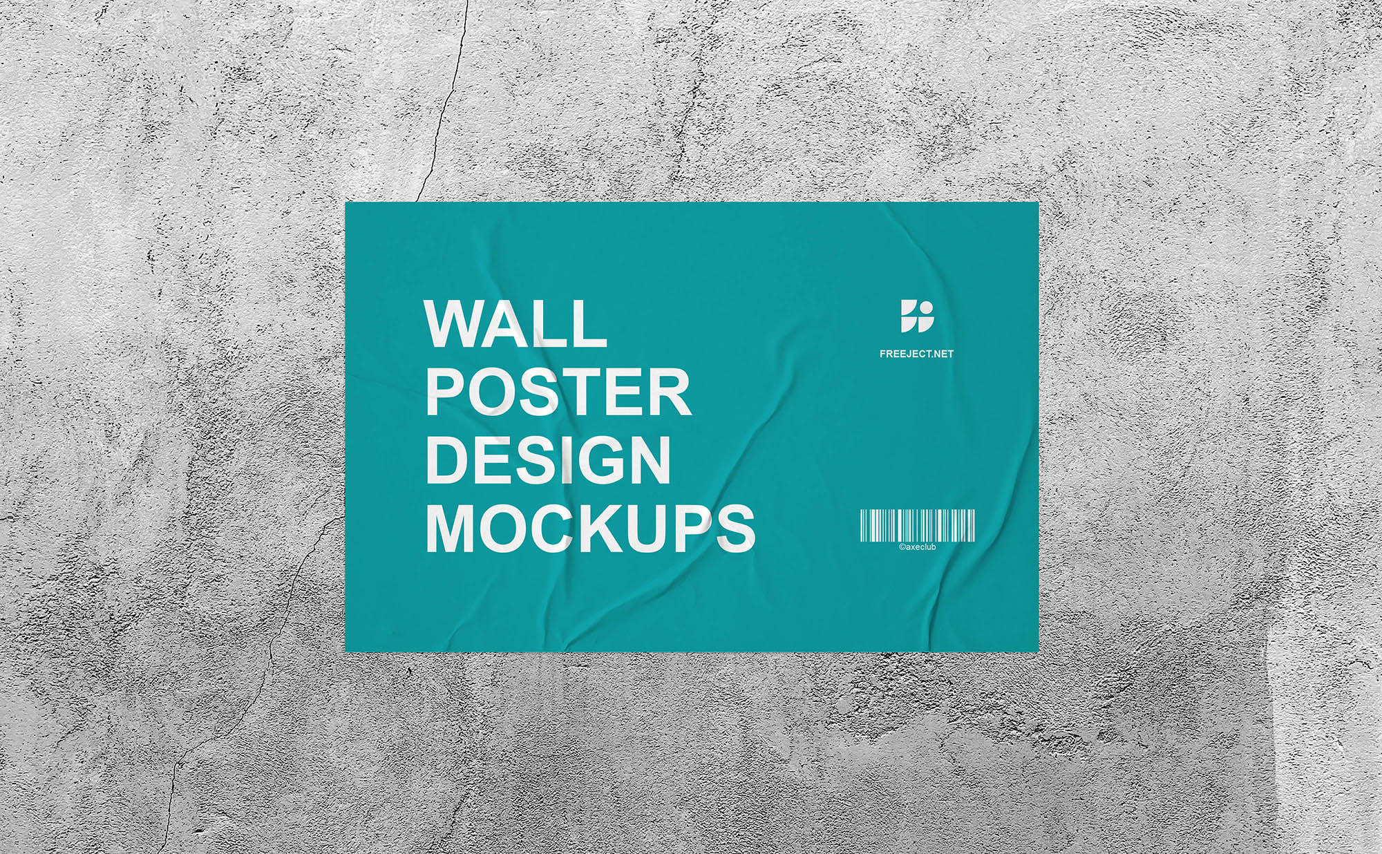 Posters are a great way to showcase your design projects. Free Download 3 Wall Glued Poster Design Mockups