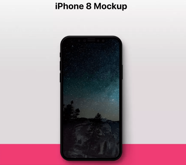 Iphone x mockup lying on a red carpet 25 Best Iphone 8 Mockups And Templates For Free Download Psd Sketch By Trista Liu Ux Planet