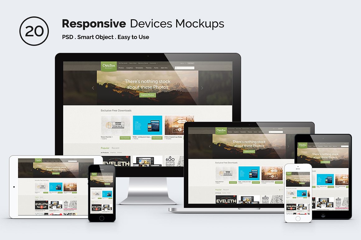 A responsive website ensures your website displays well on all devices of different sizes. Responsive Screen Mockup Devices Pixasquare