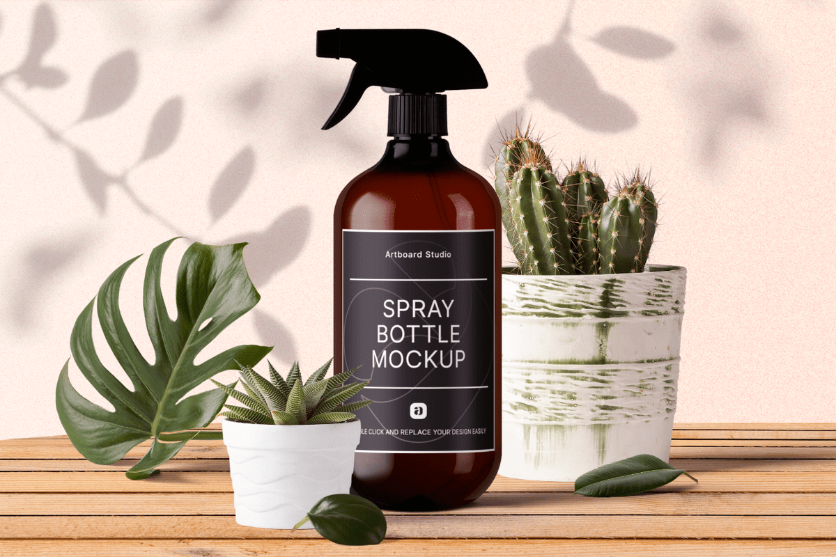 Hope you like our selection and wish you a . Spray Cosmetic Bottle Mockup Scene