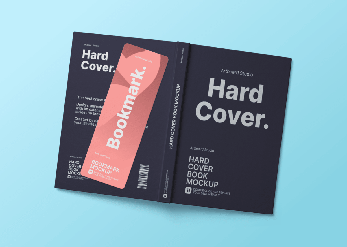 Knowing where to find free printable bookmarks means you’re never short of ideas and materials for your next cre. Hardcover Book With A Bookmark Mockup Template