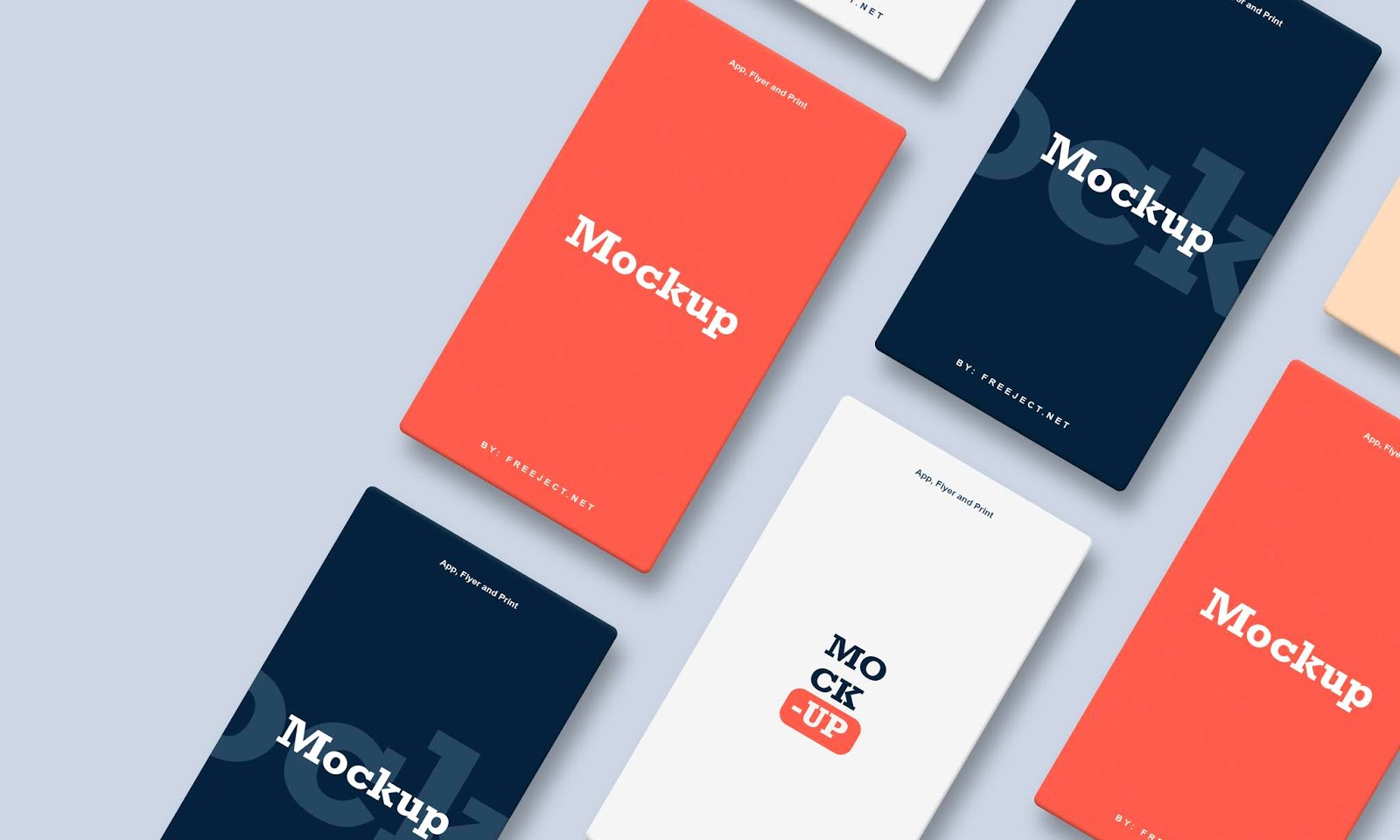 This perspective app mockup comes as a free download. Free Download App Flyer Print Mockup Template Vol 2 Psd File