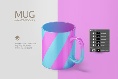When you're happy with your mug logo mockup, you can download it for a small fee—or, if you regularly need mockups, logos, flyers, videos, etc., . Mug Animated Mockup Mock Up By Rebrandy For Photoshop Purchase Download And Use