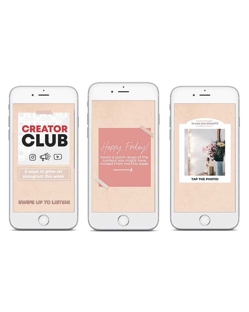 This is a file that had been pending for quite some time … Instagram Story Weekly Recap Templates Katie Steckly