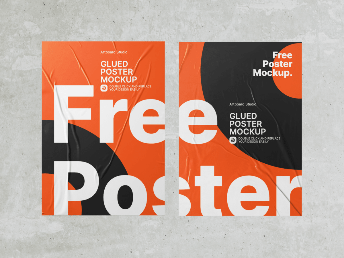 However it would be taking it too far to assume that the sample poster mockup is going to look exactly the same after printing, but free psd poster mockups . Free Glued Poster Mockup Template