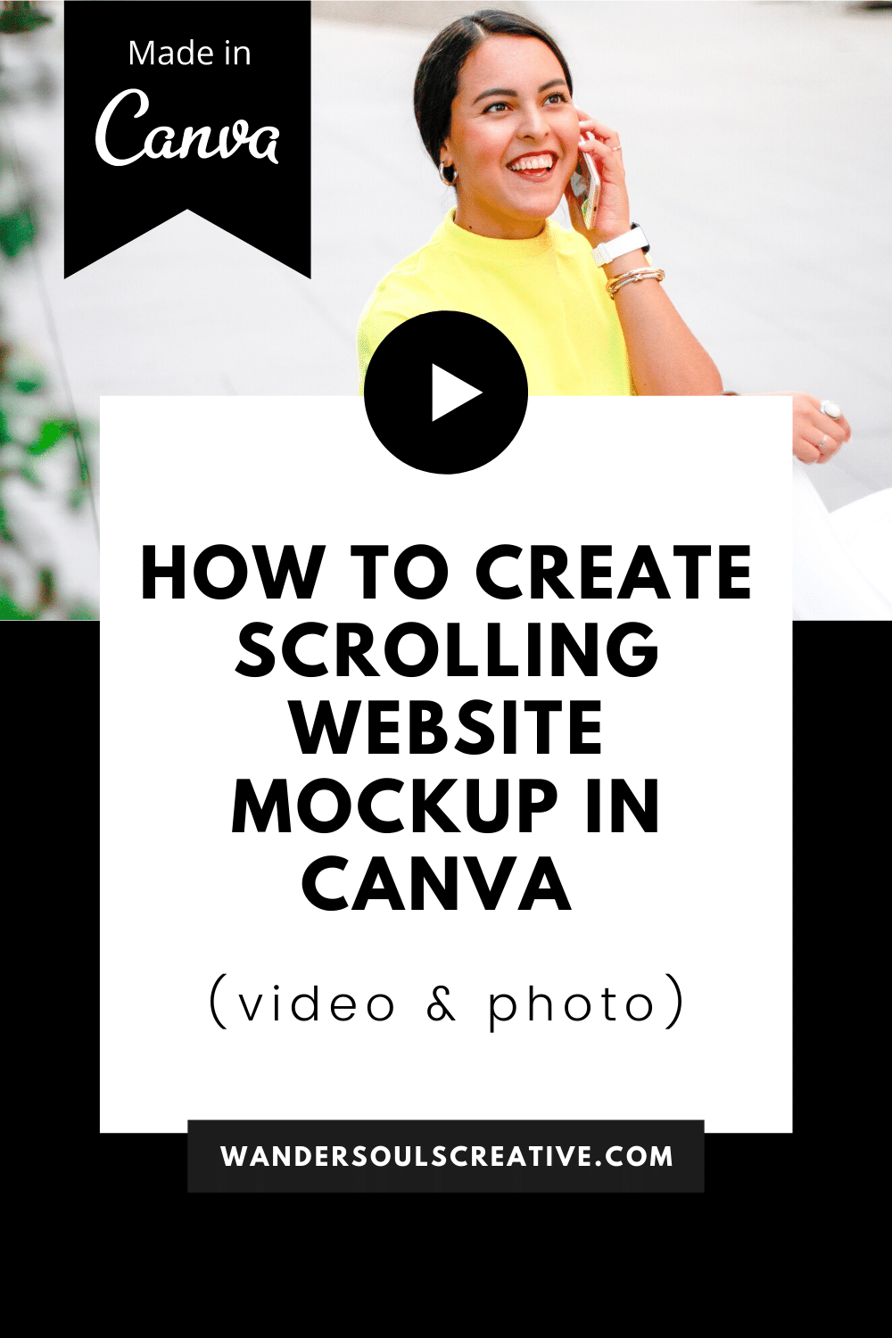 Get started today and see how easy it is to design something that feels . How To Create Scrolling Website Mockup In Canva Video Photo Wandersouls Creative