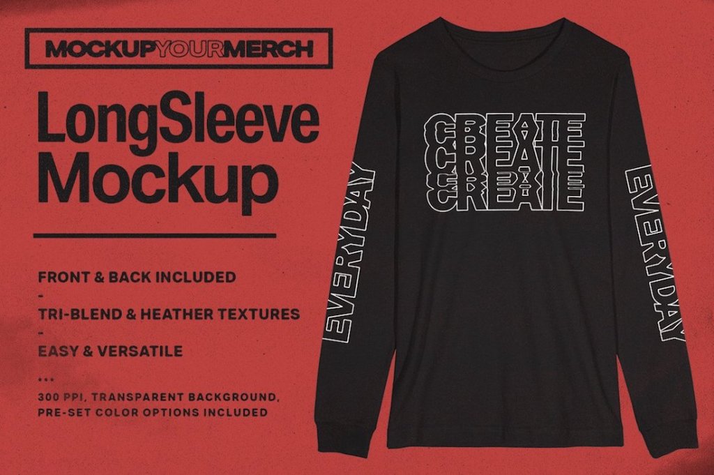 21+ Download Long Sleeve Mockup Free Psd