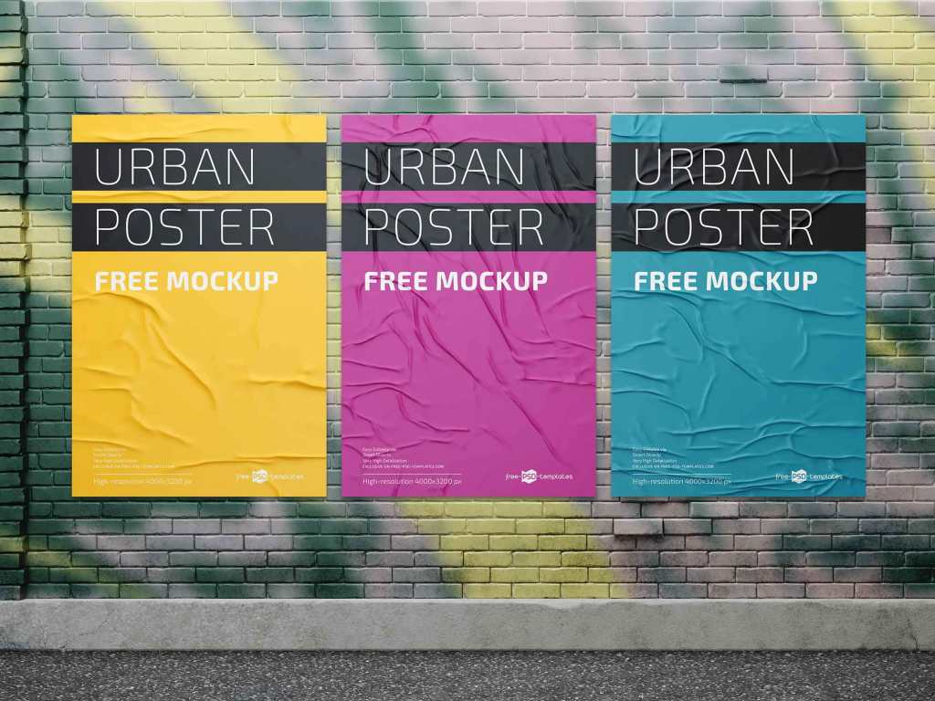 10+ Download Free Poster Mockup Template&nbsp;Psd