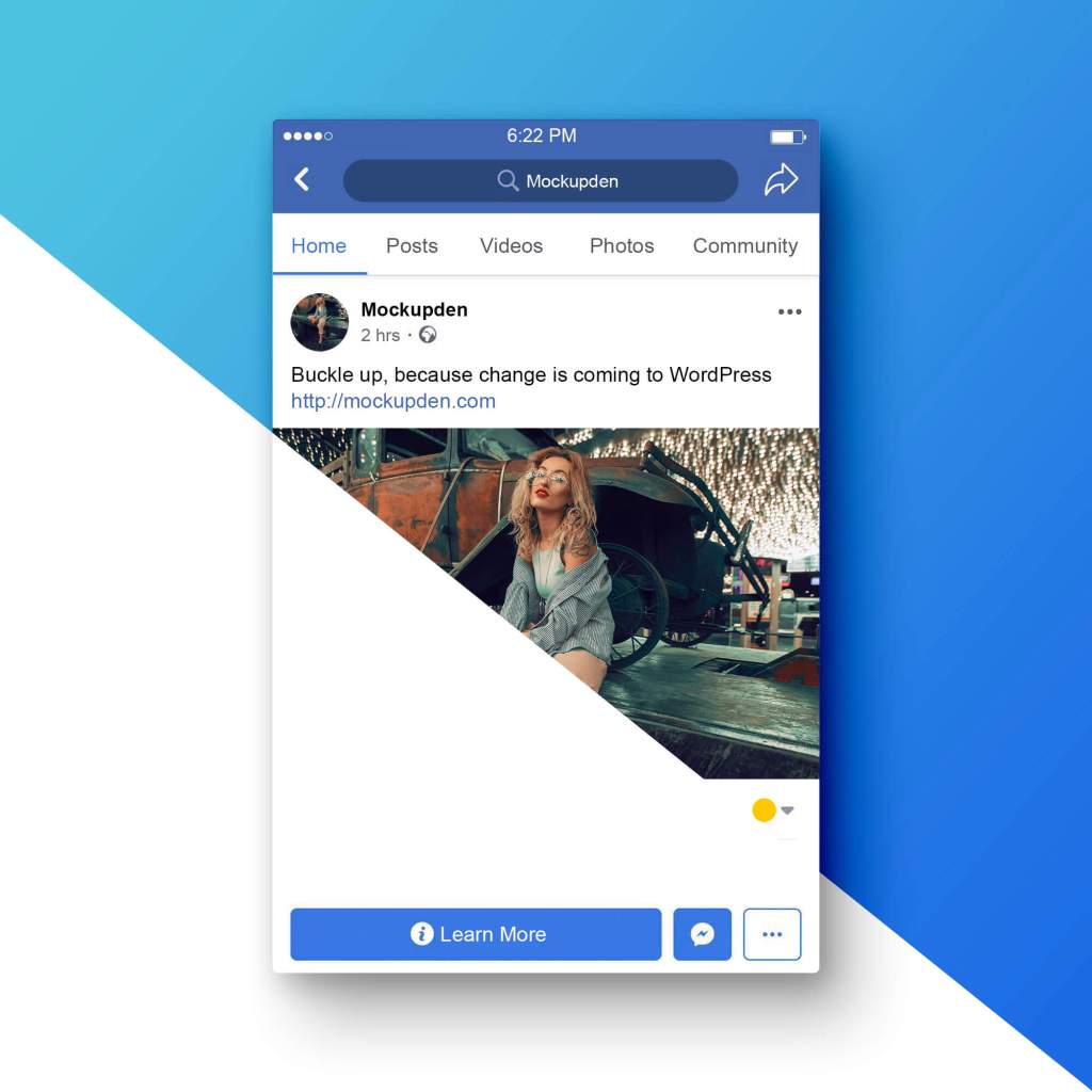 20+ Download Facebook Ad Mockup&nbsp;Psd