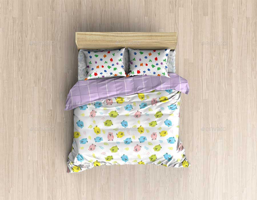 27+ Download Bed Sheet Mockup Psd&nbsp;Free