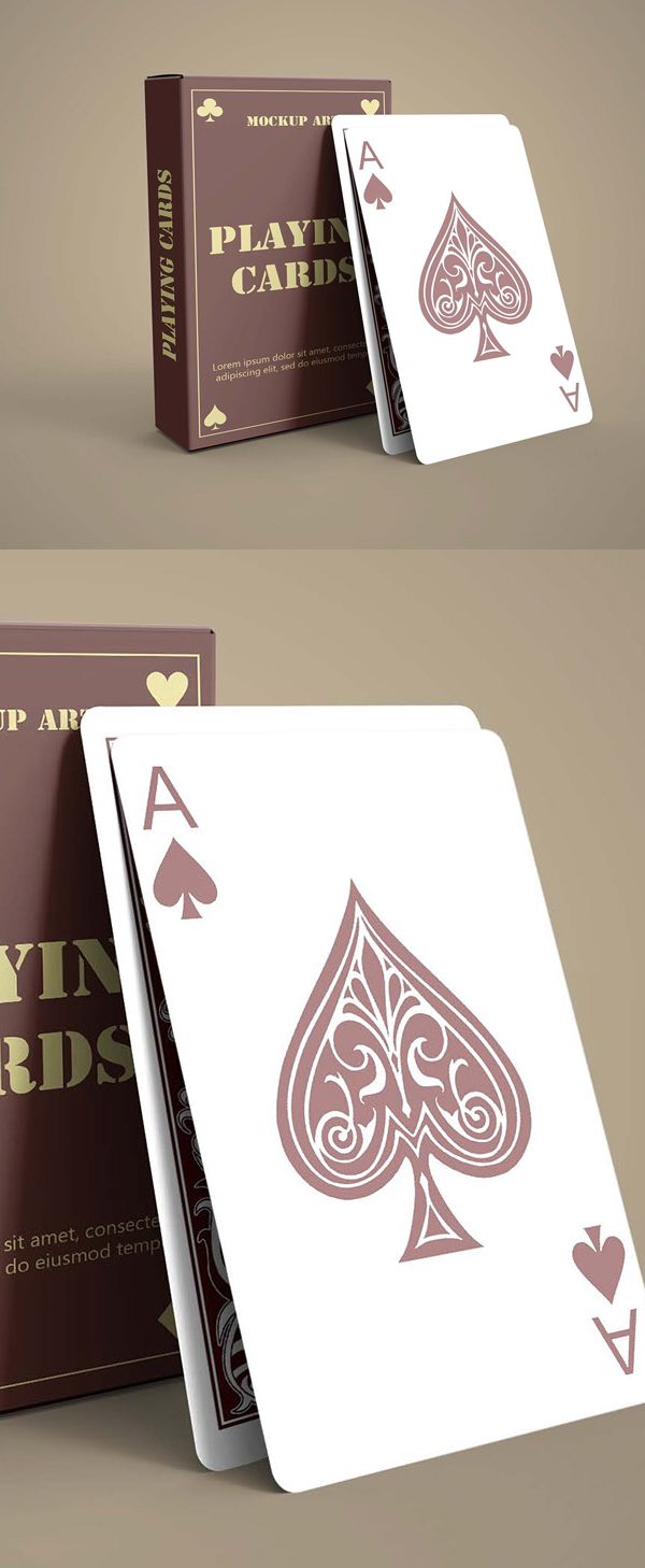 27+ Download Playing Cards Mockup Free Psd