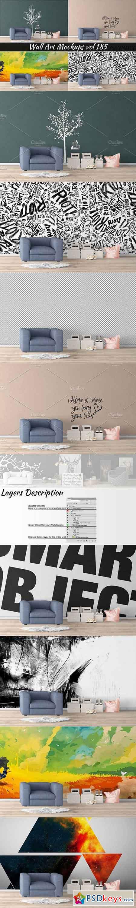 20+ Download Sticker On Wall Mockup&nbsp;Psd