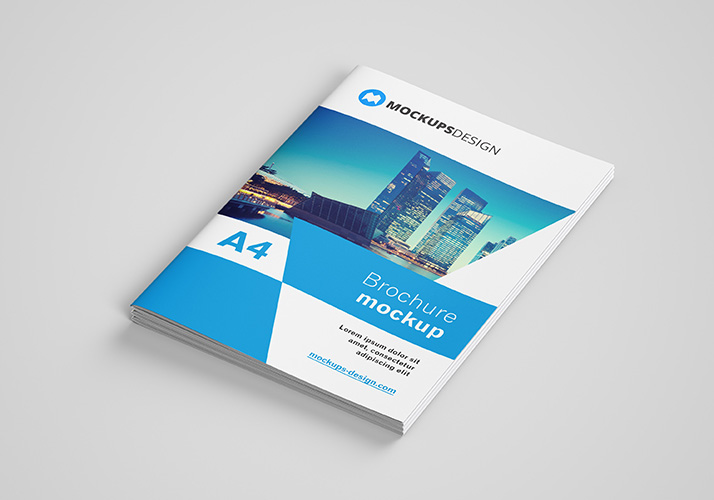 13+ Download A4 Brochure Mockup Free&nbsp;Psd