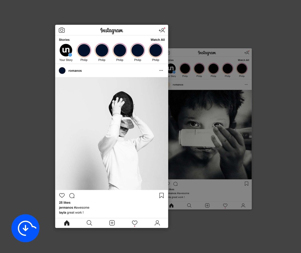 19+ Download Instagram Screen Mockup&nbsp;Psd