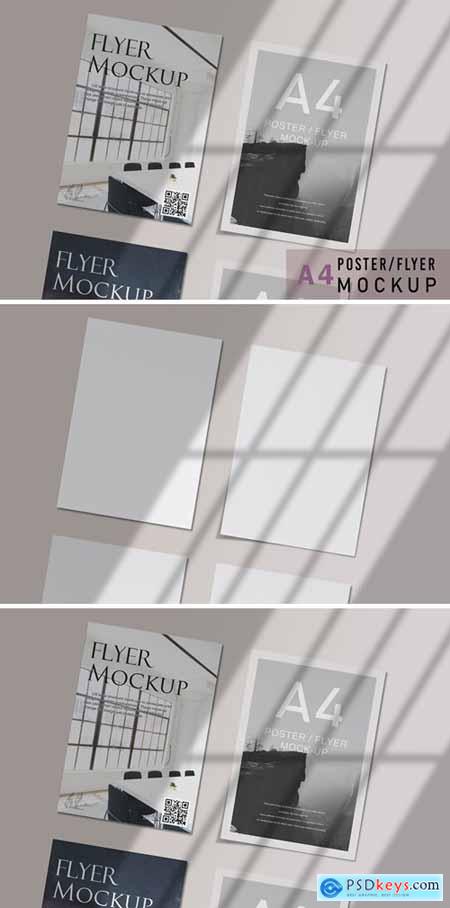 50+ Download 3 Flyer Mockup&nbsp;Psd