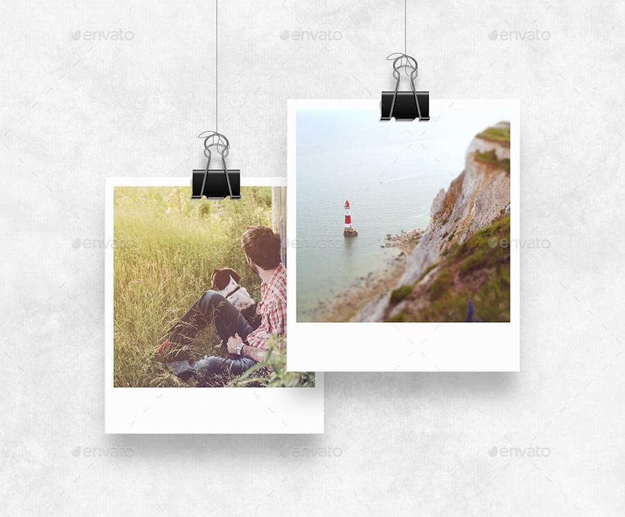 35+ Download Free Polaroid Mockup Psd