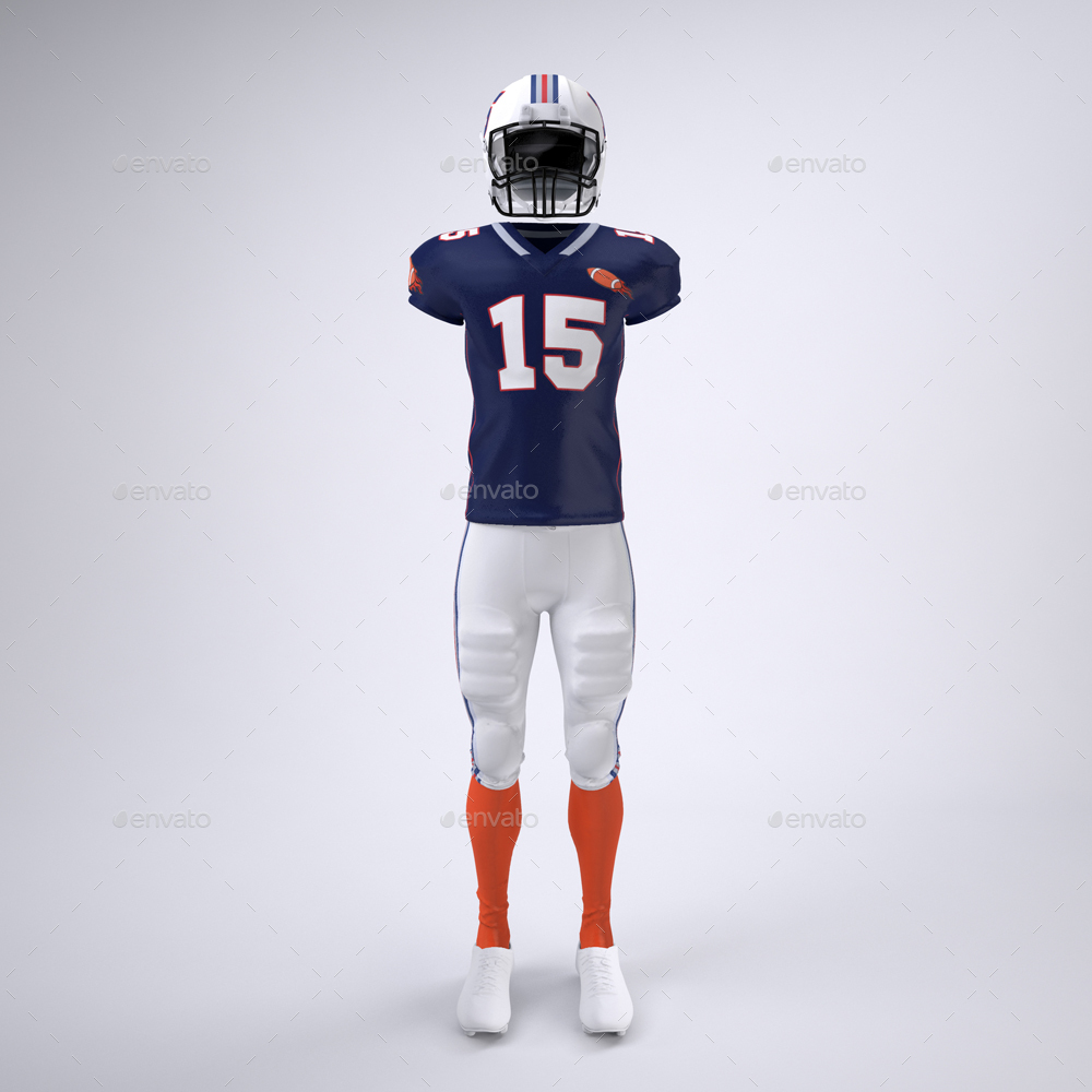 49+ Download Free American Football Jersey Mockup Psd