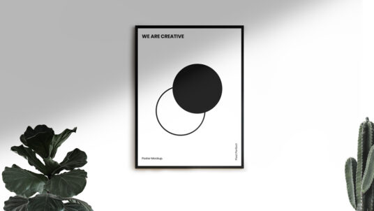 33+ Download Free Mockup Wall Poster&nbsp;Psd